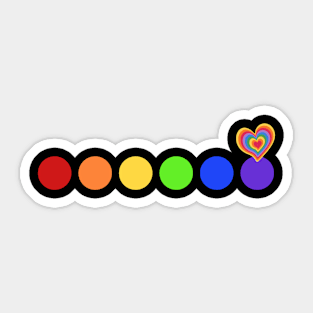 Pride Colorful Dots Sticker